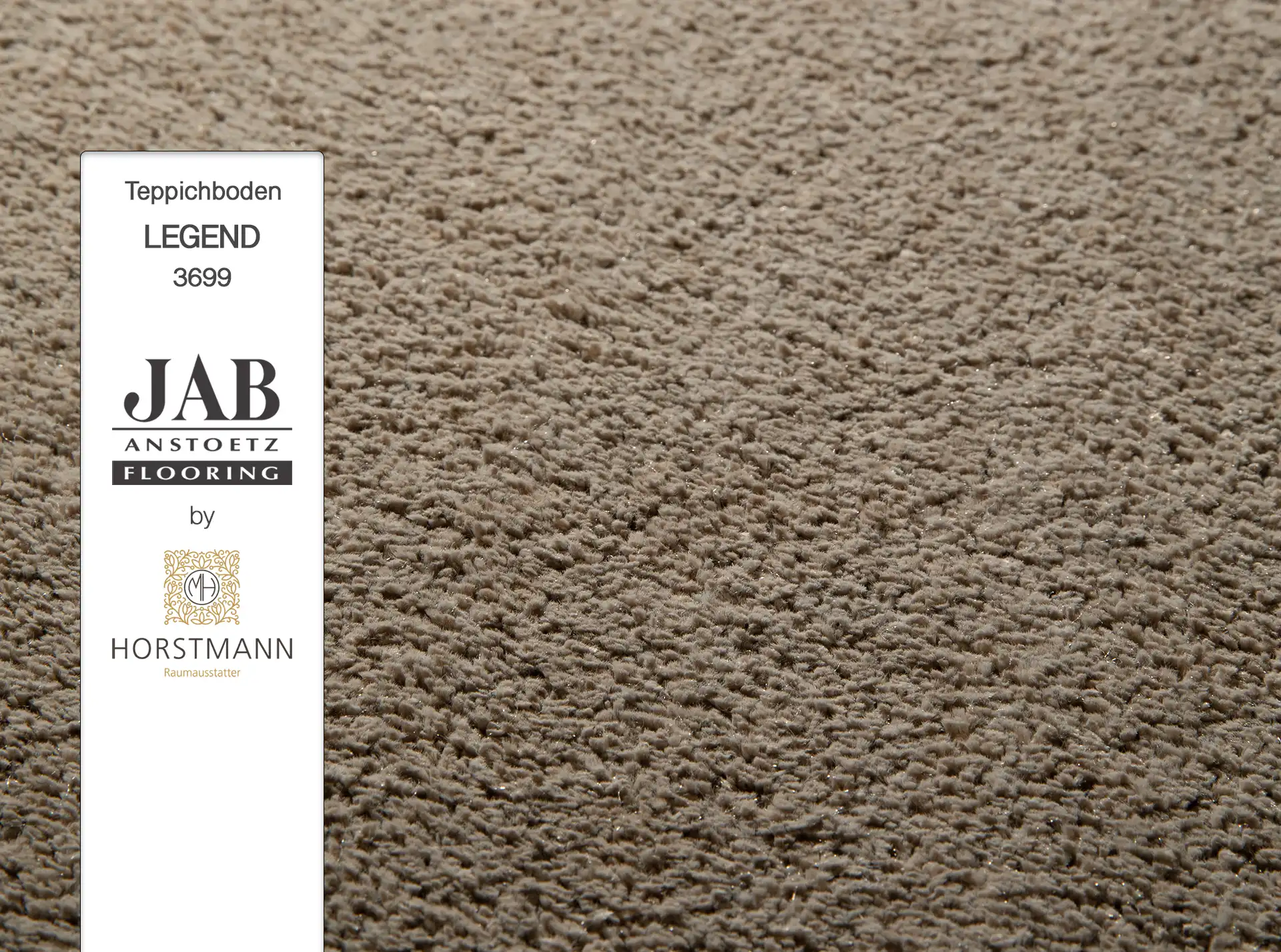 JAB Legend moderner Hochflor Teppichboden Meterware von der Rolle Teppichboden Meterware braun - JAB Legend moderner Hochflor Teppichboden Meterware von der Rolle