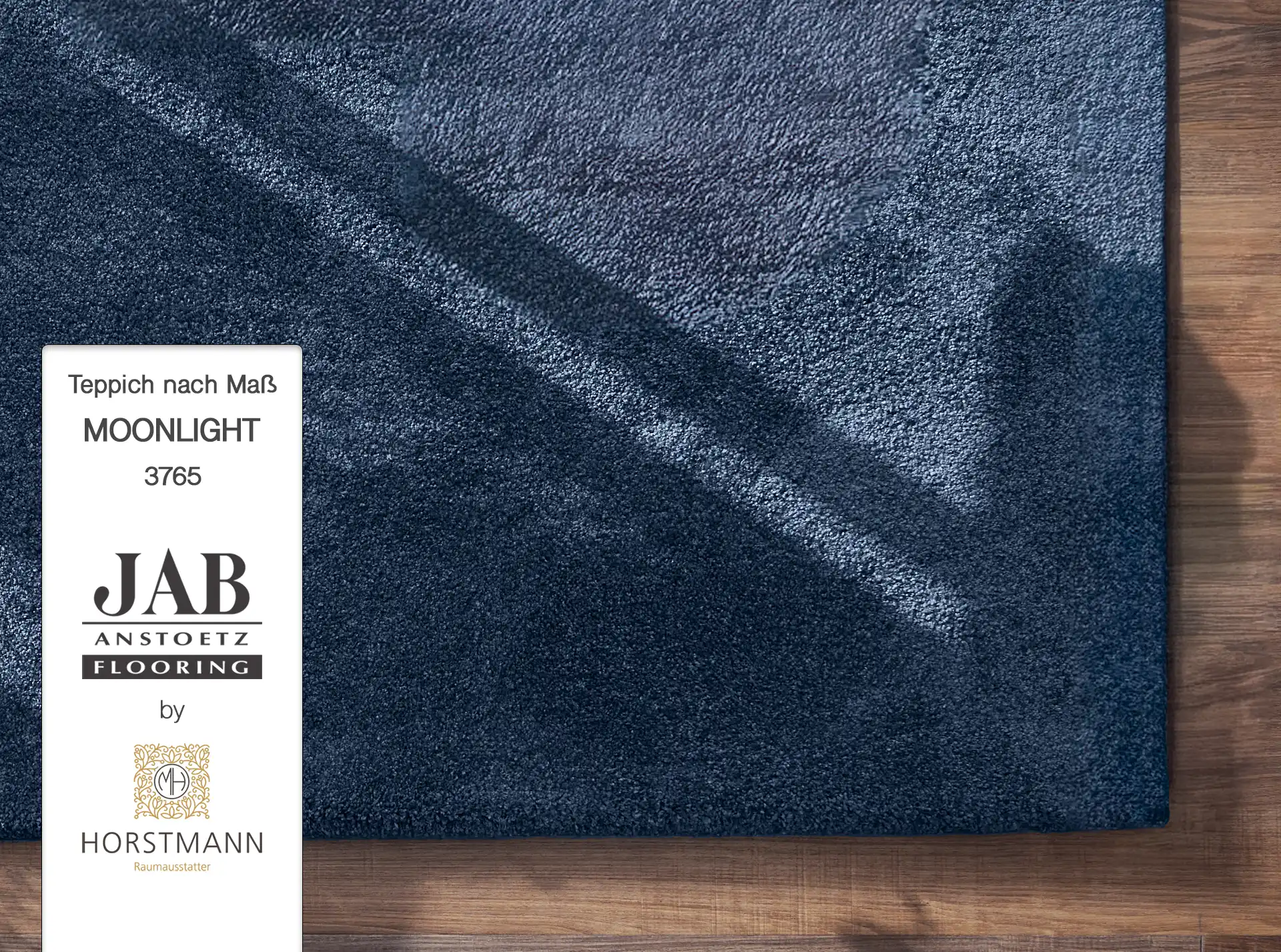 Teppich blau - JAB Teppich Moonlight, Teppich nach Maß